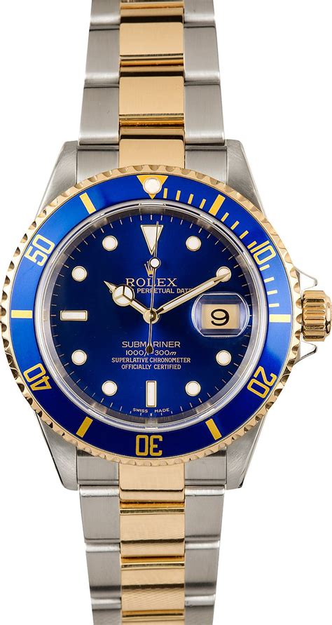 rolex watch blue and gold|gold rolex with blue face.